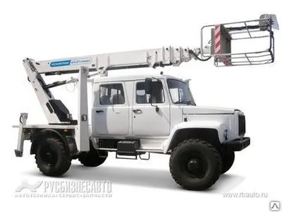 Фото №0 Автогидроподъемник АГП-22Т на шасси ГАЗ-33081(4х4)(5м.каб.) стрела вперед
