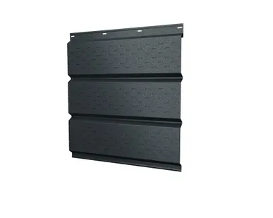 фото Софит металлический полная перфорация 0,5 GreenCoat Pural BT, matt с пленкой RR2Н3 (RAL 7016 антрацитово-серый)
