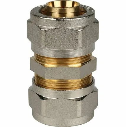 Фото №0 Муфта STOUT соединительная 26х26 для металлопластиковых труб винтовой