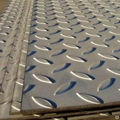 Фото №0 Лист рифленый 6 сталь 3пс, 3сп, 3кп 8568-77 ромб, чечевица