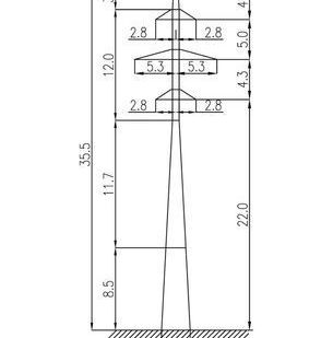 фото Промежуточная опора ЛЭП 110 Кв- 3П110-2