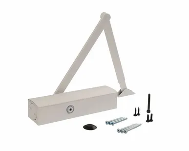 фото Доводчик GEZE TS 2000 NV BC EN 2-4, тяга в комплекте, белый