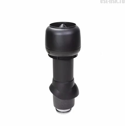 Фото №0 Вентиляционный выход Vilpe 125P/ИЗ/500, Черный