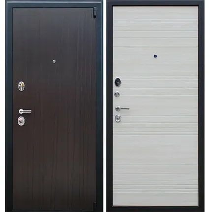 Фото №0 Входная дверь Некст-2 венге-акация светлая поперечная АСД