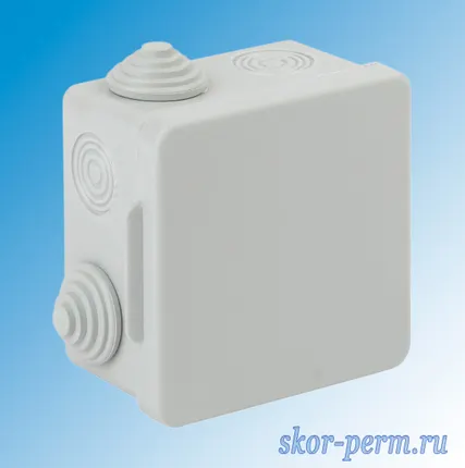 Фото №0 Коробка распределительная ОП 80х80х50, IP54, 7 вход, под гофру