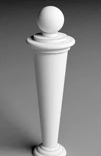 фото Балясина фигурной формы гранит Модель Бд 19, Размеры: Н 595 х185