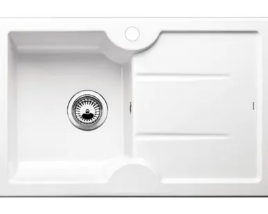 фото Кухонная мойка чаша слева Blanco Idessa 45S Матовый белый 514487 Blanco