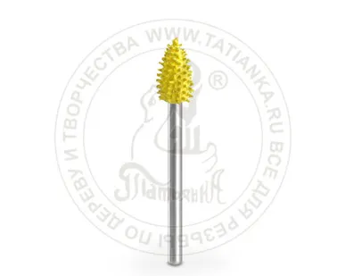 фото 32F18-40 - Пламя, Ø хвостовика 2,3мм, Ø фрезы X 5,5мм, L фрезы 10мм (fine) SUB-32F18-40