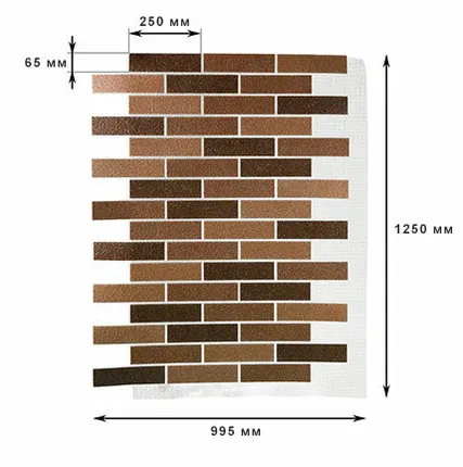 Фото №0 АМК фасадные панели Кирпич