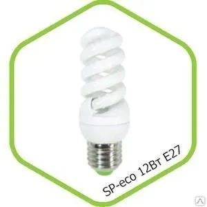 фото Лампа энергосберегающая SPIRAL-econom 12Вт 220В Е27 4000К 600Лм ASD