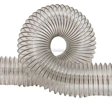 Фото №0 Воздуховод из полиуретана PU-0.5мм - 110 гибкий, армирован стальной упругой спиралью