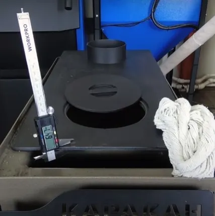 Фото №17 Твердотопливный котел Каракан 8 ТПЭ 3, 8 кВт, одноконтурный, с плитой