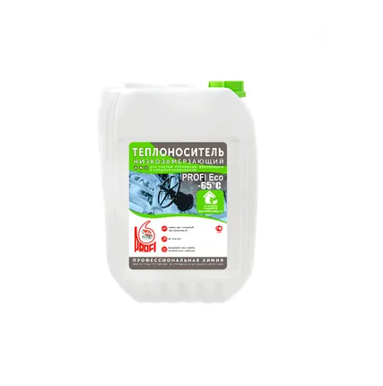 Фото №0 Теплоноситель PROFI Eco-65 на основе пропиленгликоля, в канистре 10 кг