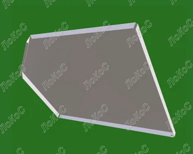 фото Полка полный угол 400мм, окрашенная, белая