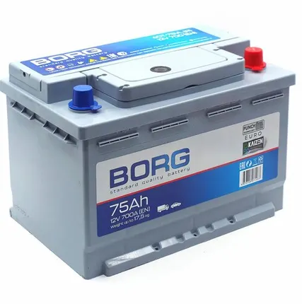 Фото №0 Аккумулятор BORG Standard 75 Ач о.п. (ТУРЦИЯ)