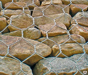 Фото №0 Сетка двойного кручения 1, 2, 3, 4х50 м для габионов