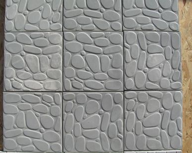 фото Тротуарная плитка Квадрат Галька, 250*250*25