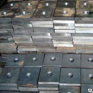 Фото №0 Анкерная плита для фундаментных болтов