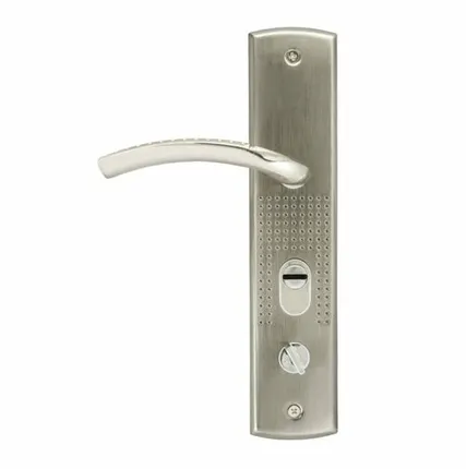 Фото №0 Дисма Ручка на планке для китайских дверей 200(96) (правая) - Матовый никель