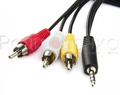 фото Кабель Орбита джек 3.5 штекер (4pin) - 3RCA штекер, 30 см