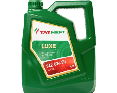 фото Масло моторное синтетическое Татнефть LUXE 0W-30 4 л 0W-30