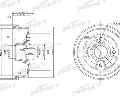 фото PDR1146 Барабан тормозной