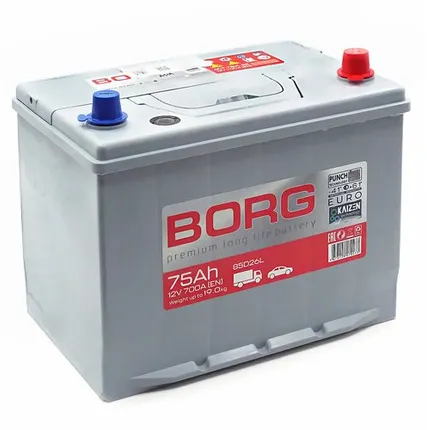 Фото №0 Аккумулятор BORG Premium Asia 85D26L 75 Ач о.п.