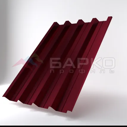 Фото №0 Профлист Н-60 -902мм(845 мм) Винно-красный RAL 3005 Полиэстер 0.7