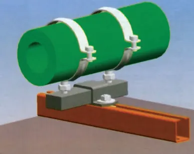 фото Опоры и подвески технологических пластмассовых трубопроводов