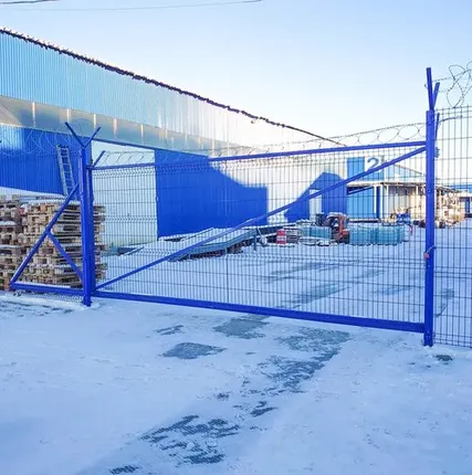 Фото №0 Ворота откатные для 3д забора 3500х2500 мм