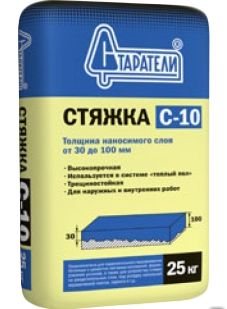 фото Стяжка пола С-10, 25 кг "Старатели" (60 шт)