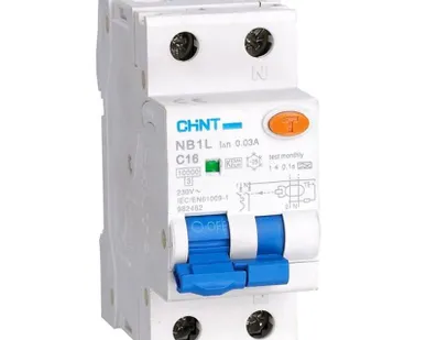 фото Выключатель автоматический дифференциального тока 1п+N C 16А 30мА тип A 6кА NB1L (36мм) (R) CHINT 203019