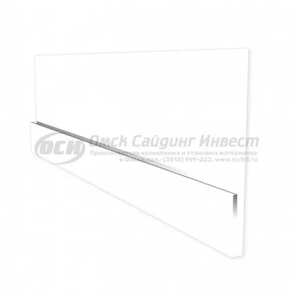 Фото №0 Начальная планка (сайдинг блок-хаус) RAL 9003 (Белый)