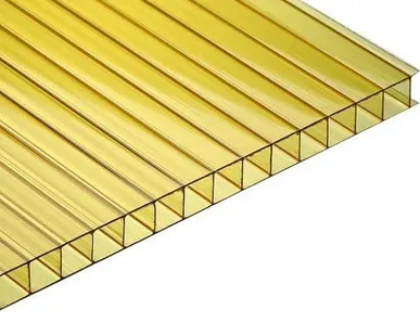 фото Поликарбонат 2100х6000х6мм (желтый) UltraPlast 0,77кг/м2