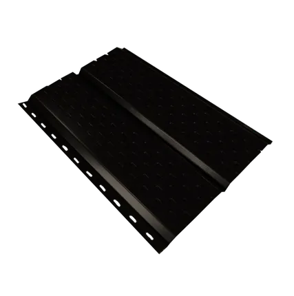 Фото №0 Сайдинг Кровля Сервис Брусnika софит Черный реактивный 0,45 мм Полиэстер