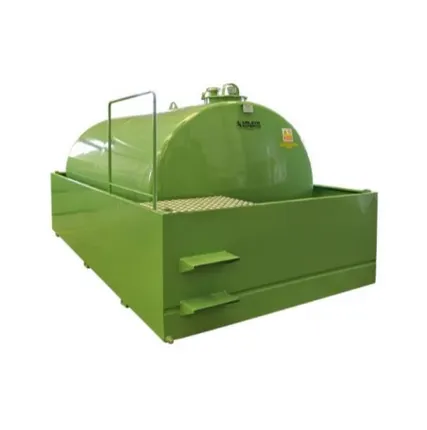 Фото №0 Резервуар стальной для масла, объем 1300 л, 110% объем поддона, горизонтальный