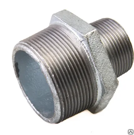 Фото №0 Ниппель оцинкованный чугун, 20 мм