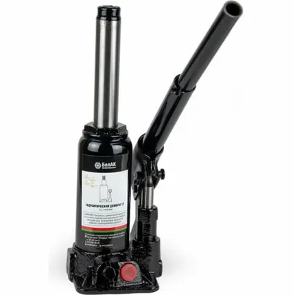 Фото №0 Домкрат бутылочный гидравлический 3т в коробке (158-308 мм) TUV.2 клапана БелАК БАК.00027