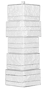 фото Угол фасадной панели «T-Siding», альпийская скала, белый