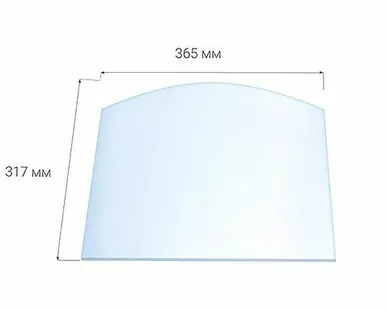фото Стекло для каминной дверки Везувий 205 (0,317х0,365) Арка