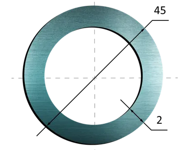 фото Труба нержавеющая 45х2