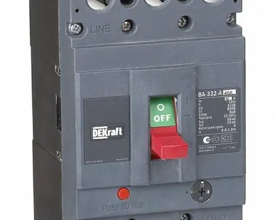 фото Выключатель автоматический 3п 40А диапазон уставок 32...40А 50кА ВА-332 SchE 21132DEK