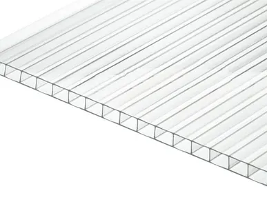 фото Сотовый поликарбонат КОЛИБРИ Прозрачный 8 мм (2,1*12 м)
