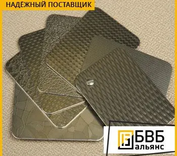 фото Лист нержавеющий декоративный цветной с рисунком