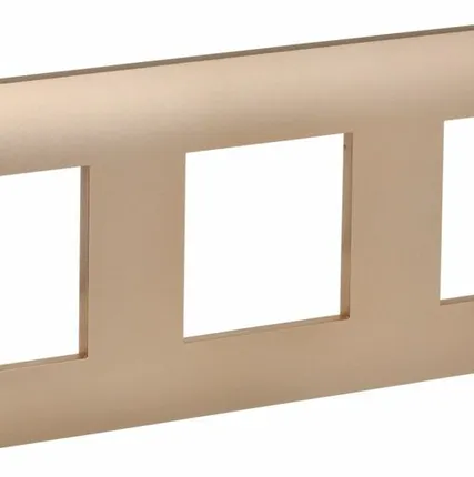 Фото №0 SKANDY Рамка 3-местная SK-F03Sa песочный IEK