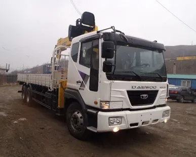 фото Грузовик с краном манипулятором DAEWOO Novus 14,5 тон с КМУ 7 тон, 2011 г.