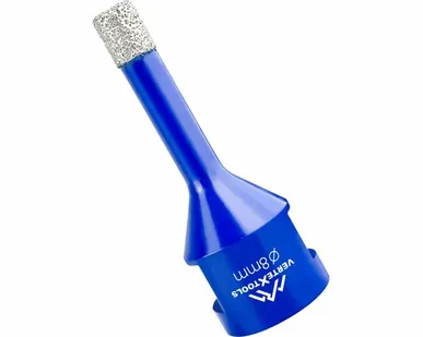 фото Коронка алмазная с техническим воском 8x35 мм для УШМ VertexTools 333-8-35