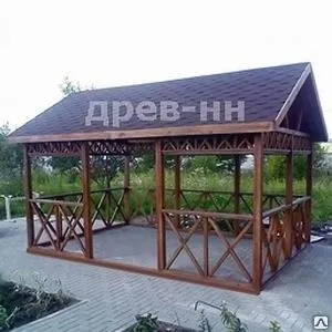 фото Беседка для сада 3х4.5 м 019