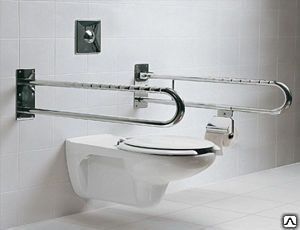 фото Откидной поручень настенный