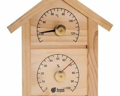 фото Термометр с гигрометром для бани и сауны "ДОМИК" (Банные штучки) //4